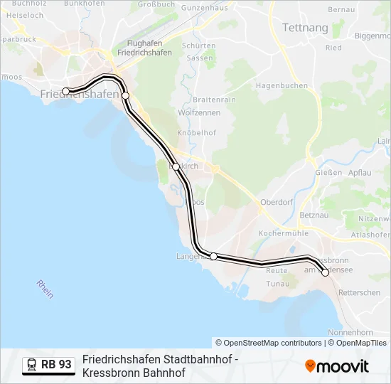 RB 93 Train Line Map