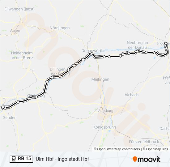 RB 15 Train Line Map