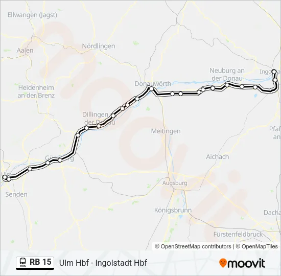 RB 15 Train Line Map