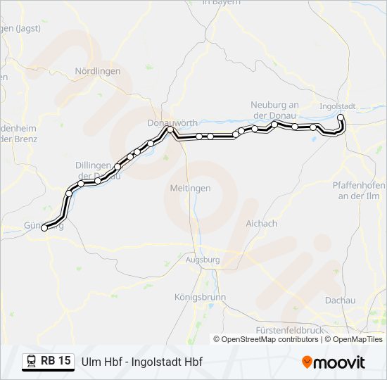 RB 15 Train Line Map