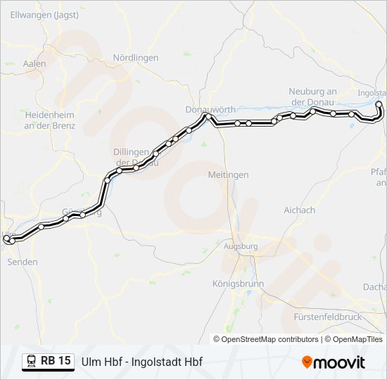 RB 15 Train Line Map
