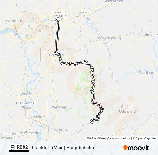 RB82 Train Line Map