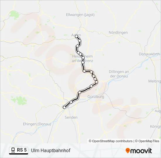 RS 5 Train Line Map