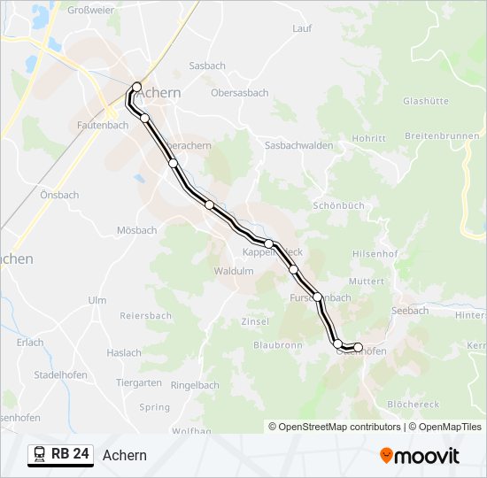 RB 24 Train Line Map