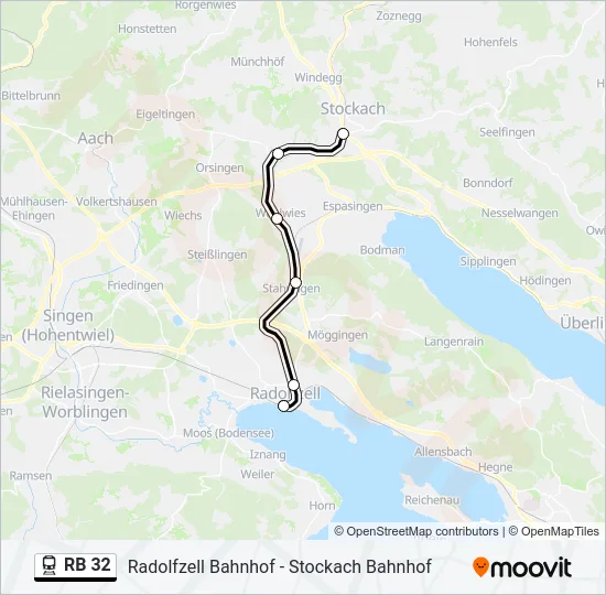RB 32 Train Line Map
