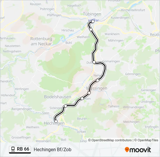 RB 66 Train Line Map