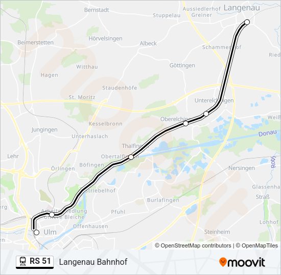 RS 51 Train Line Map