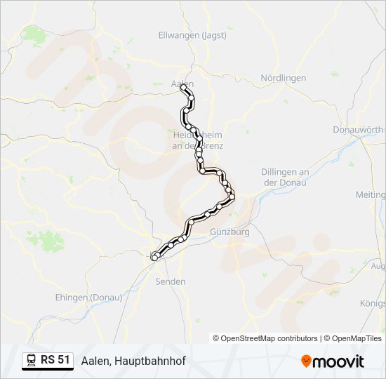 RS 51 Train Line Map