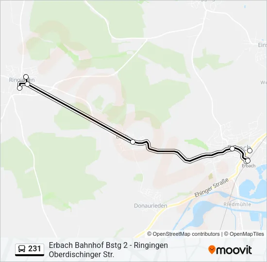 231 Bus Line Map