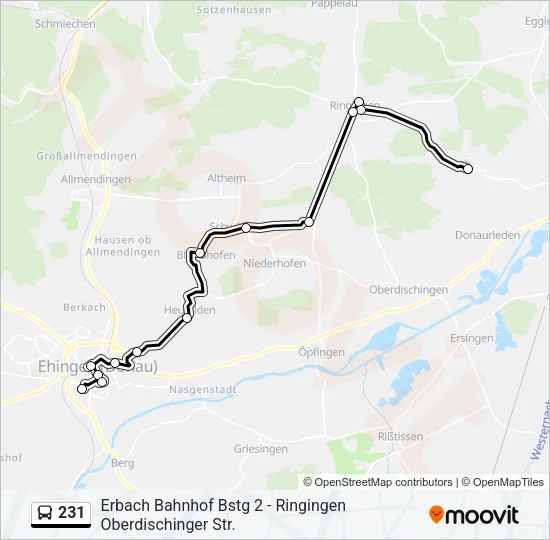 231 Bus Line Map