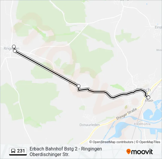 231 Bus Line Map