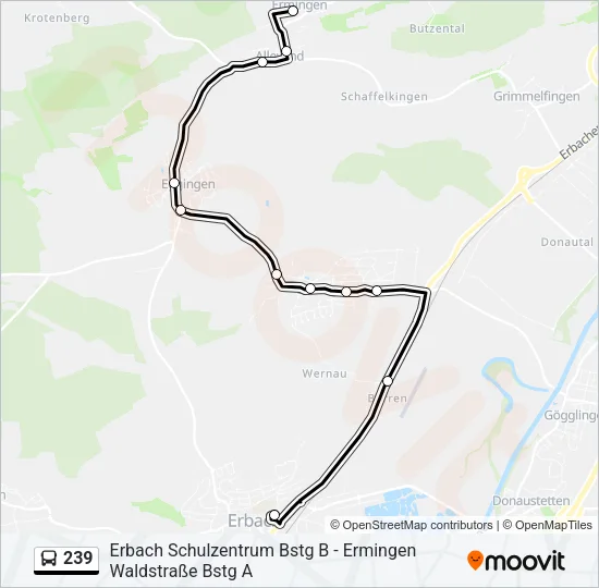 239 Bus Line Map