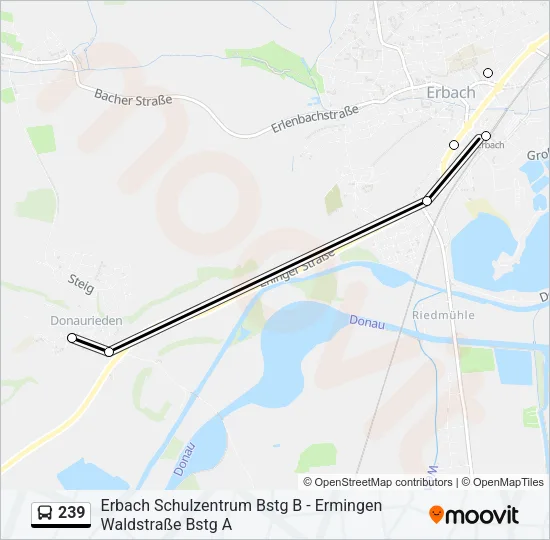239 Bus Line Map