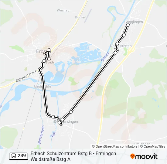 239 Bus Line Map
