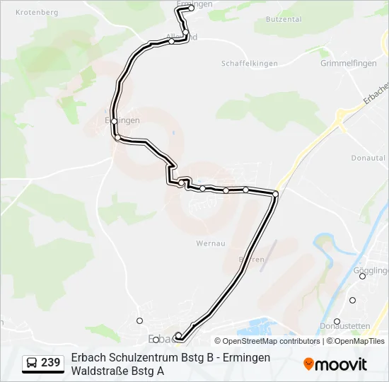 239 Bus Line Map
