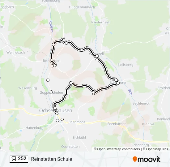252 Bus Line Map