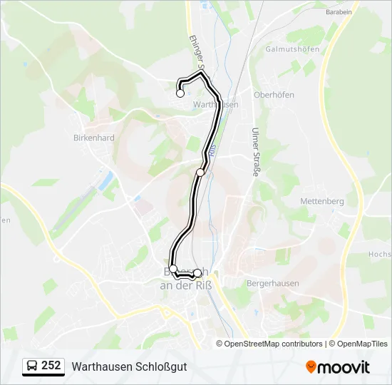 252 Bus Line Map