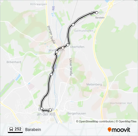 252 Bus Line Map
