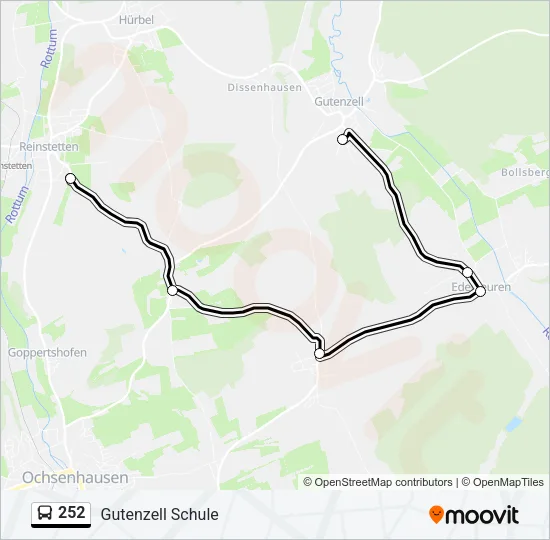 252 Bus Line Map