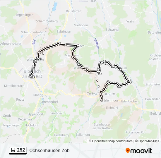 252 Bus Line Map