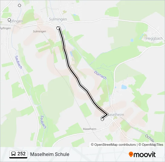 252 Bus Line Map