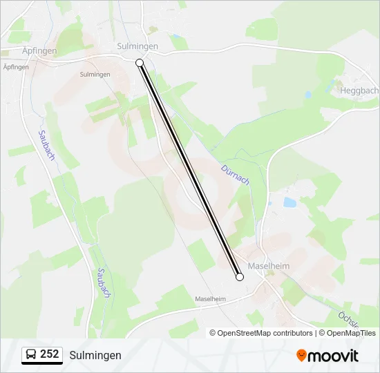 252 Bus Line Map