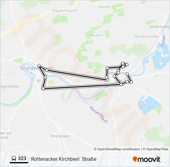 323 Bus Line Map