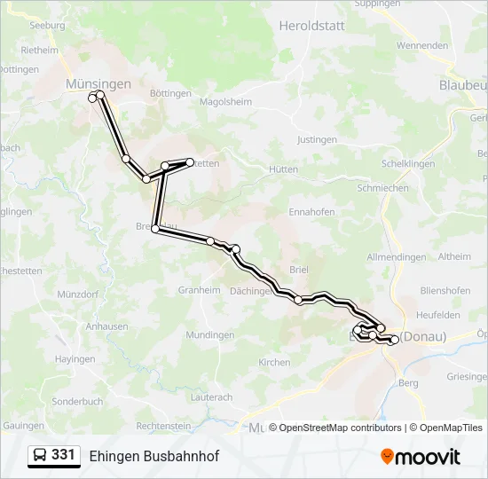 331 Bus Line Map