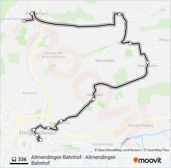 336 Bus Line Map