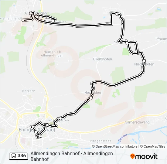 336 Bus Line Map