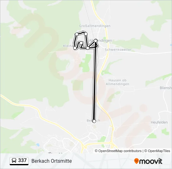 337 Bus Line Map