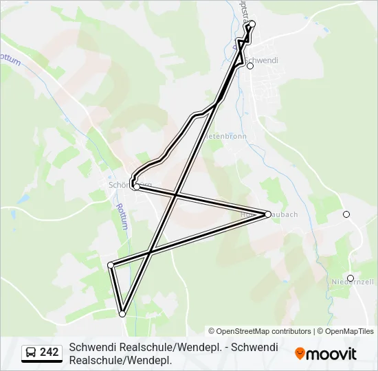 242 Bus Line Map