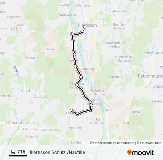 716 Bus Line Map