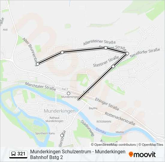 321 Bus Line Map