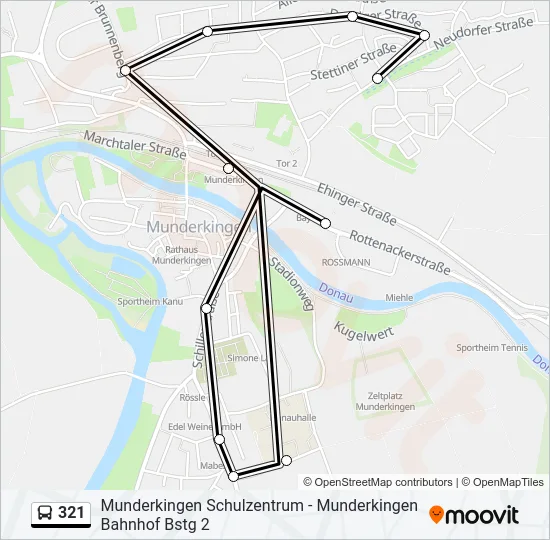 321 Bus Line Map