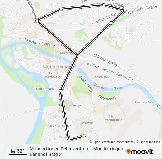 321 Bus Line Map
