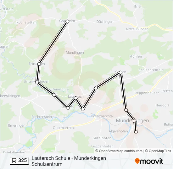 325 Bus Line Map