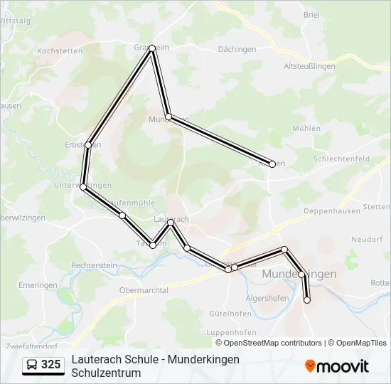 325 Bus Line Map