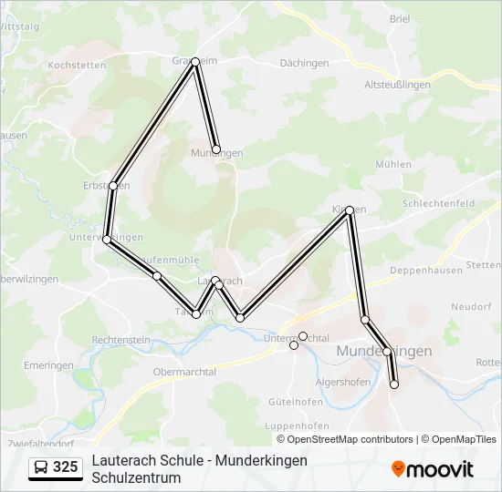 325 Bus Line Map