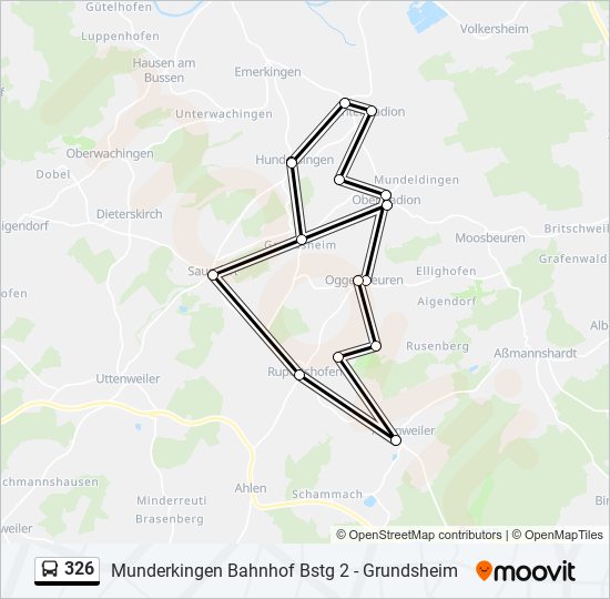 326 bus Line Map