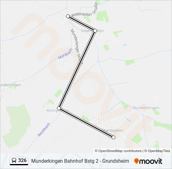 326 bus Line Map