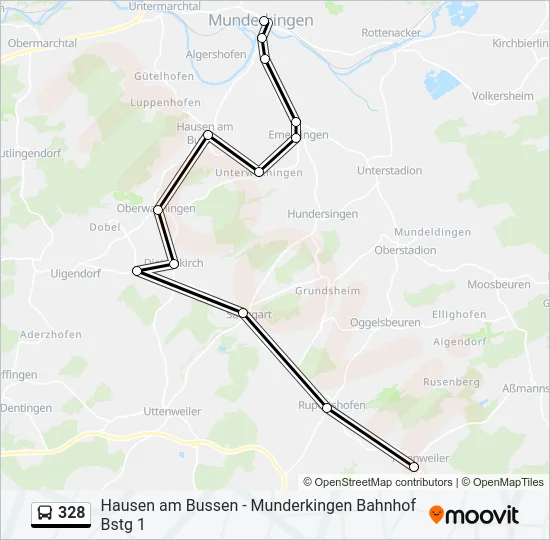 328 Bus Line Map
