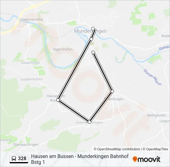 328 Bus Line Map