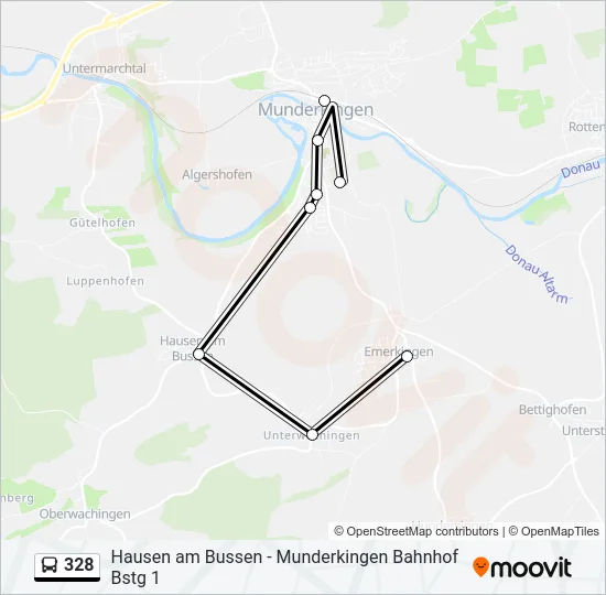 328 Bus Line Map