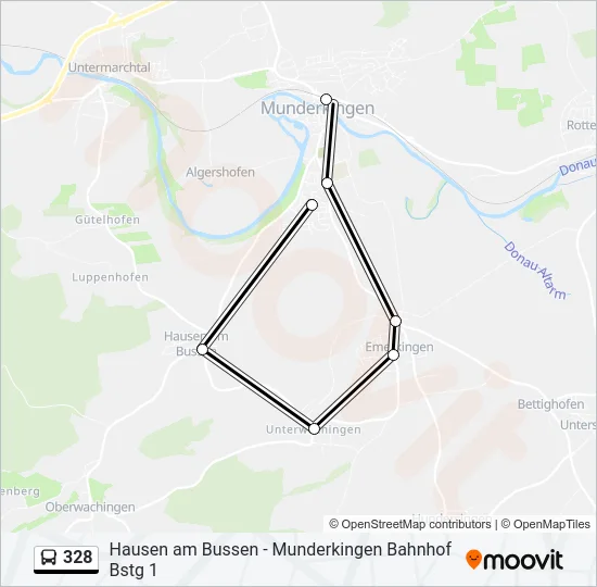328 Bus Line Map