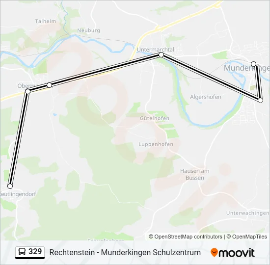 329 Bus Line Map