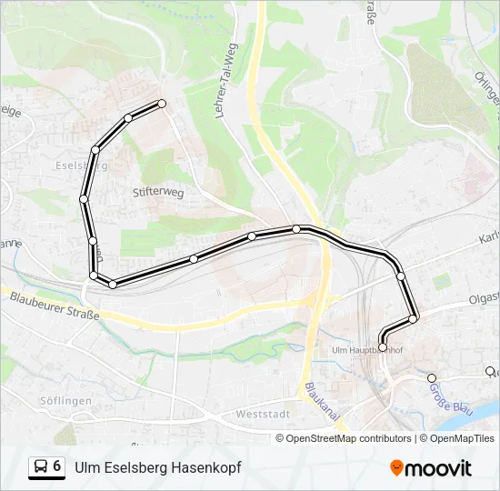 6 Bus Line Map