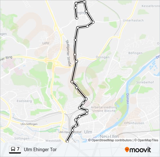 7 Bus Line Map