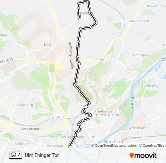 7 Bus Line Map