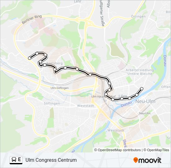 E Bus Line Map